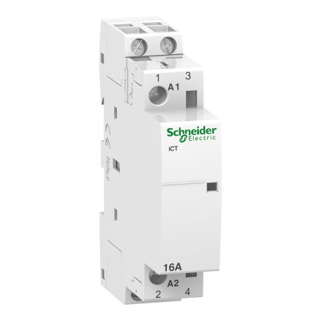 ACTI9 iCT16A kontaktor, 50Hz, 2NO, 12VAC A9C22012