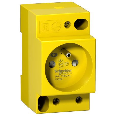 ACTI9 iPC 2P+E franciacsapos dugaszoló aljzat, 16A, sárga 15324
