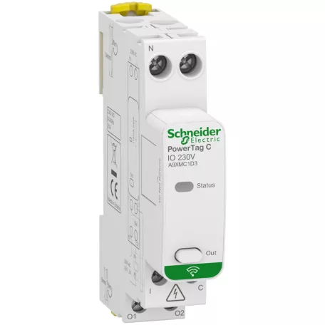 ACTI9 PowerTag C IO, monitor-control egység A9XMC1D3