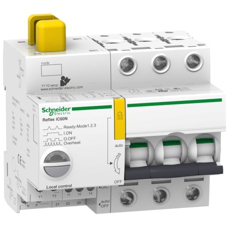 ACTI9 Reflex iC60N beépített megszakító vezérlés, 3P, C, 40A A9C62340