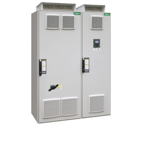 Altivar Process ATV660 frekvenciaváltó, THDI<44%, 800kW, 3f, 400VAC, IP23, szekrényes, vonali- és motorfojtóval ATV660C80Q4X1