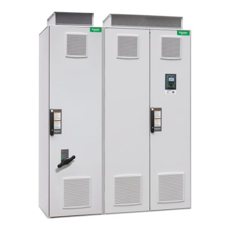 Altivar Process ATV680 frekvenciaváltó, THDI<5%, 400kW, 3f, 400VAC, IP23, szekrényes, vonali- és motorfojtóval ATV680C40Q4X1