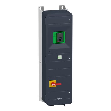 Altivar Process ATV950 frekvenciaváltó, 75kW, 3f, 400VAC, IP55, falra szerelhető, kapcsolóval, fékező egységgel ATV950D75N4E