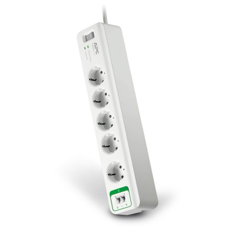 APC túlfeszültségvédő, 5 kimenet telefonvédelemmel, 230 V PM5T-GR