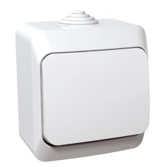 CEDAR PLUS Egypólusú nyomó, IP44, fehér (101N) WDE000511