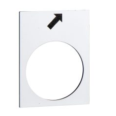 címke - 30 x 40 mm - fehér - előre, lassú ZB2BY4963
