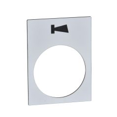 címke - 30 x 40 mm - fehér - klaxon ZB2BY4982