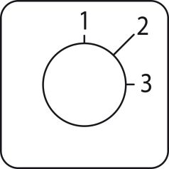 címke kézikapcsolóhoz 1-3 - 45 x 45 mm KZ18416