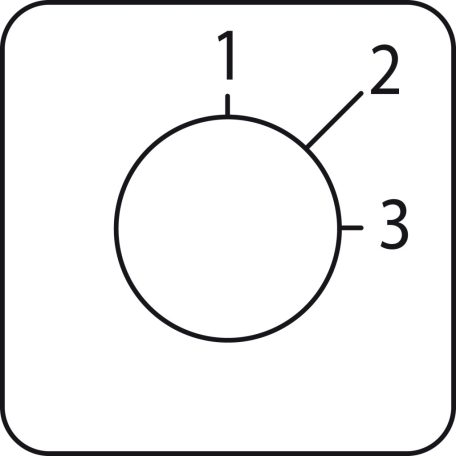 címke kézikapcsolóhoz 1-3 - 45 x 45 mm KZ18416