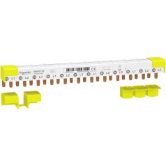   comb busbar, Acti9, 3P+N balanced, 9 mm pitch, 12 modules, 80 A A9XPC712