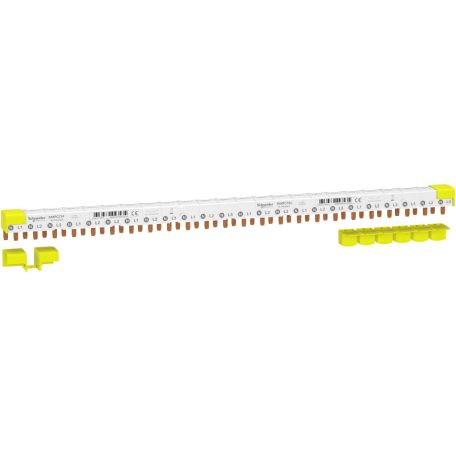comb busbar, Acti9, 3P+N balanced, 9 mm pitch, 24 modules, 80 A A9XPC724