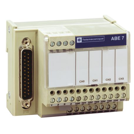 connection sub-base ABE7 - for distribution of 4 analog channels protected ABE7CPA410