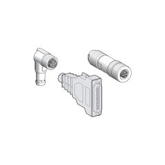   connector kit Ethernet IP - 2 male connectors M12 4 pin + cap M12 VW3L5K000