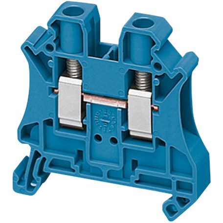 Csavaros egyszintes átkötőkapocs 1x1 csatlakozás 8,2 mm 6 mm2 41A-es kék NSYTRV62BL