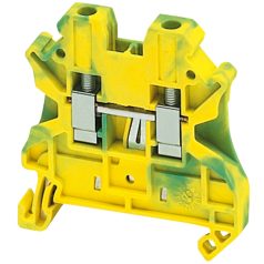   Csavaros egyszintes földelőkapocs 1x1 csatlakozás 6,2 mm 4 mm2 zöld-sárga NSYTRV42PE
