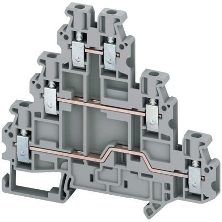 Csavaros háromszintes átkötőkapocs 1x1 csatlakozás 5,2 mm 2,5 mm2 20A-es NSYTRV26T