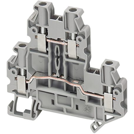 Csavaros kétszintes átkötőkapocs 1x1 csatlakozás 6,2 mm 4 mm2 30A-es NSYTRV44D