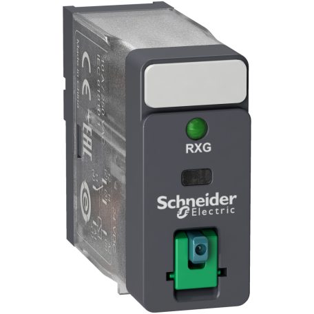 Dugaszolható  interfész relé, 10 A, 1 CO, lockable test button, LED, 110 V DC RXG12FD