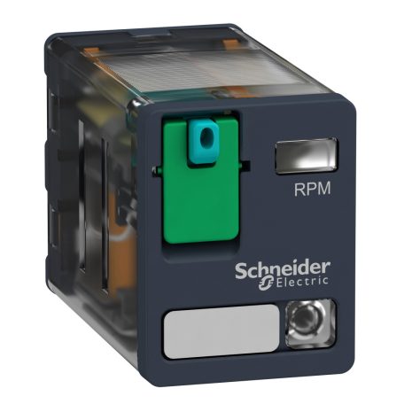 Dugaszolható teljesítményrelé, 15 A, 2 CO, LED-es, 110 V DC RPM22FD