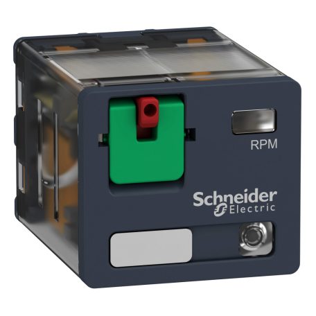 Dugaszolható teljesítményrelé, 15 A, 3 CO, LED-es, 120 V AC RPM32F7