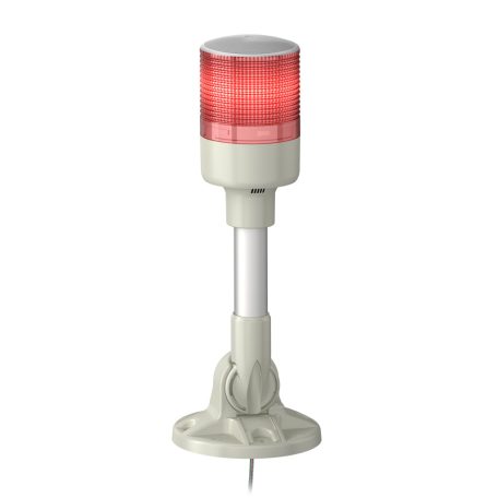 Easy Harmony komplett fényoszlop, 1 szintes, piros, 24 VAC/DC, tartócsöves, csavaros, elhajtható, XVGB1MA