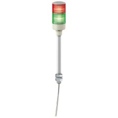   Easy Harmony komplett fényoszlop, 2 szintes, piros-zöld, 24 VAC/DC, furatba rögzíthető, tartócsöves, XVGB2T