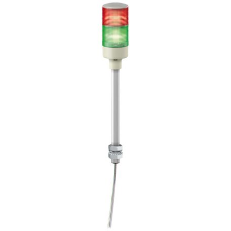 Easy Harmony komplett fényoszlop, 2 szintes, piros-zöld, 24 VAC/DC, furatba rögzíthető, tartócsöves, XVGB2T