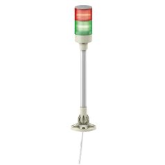   Easy Harmony komplett fényoszlop, 2 szintes, piros-zöld, 24 VAC/DC, tartócsöves, csavaros, elhajtható, XVGB2M