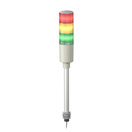 Easy Harmony komplett fényoszlop, 3 szintes, piros-narancs-zöld, 230 VAC, furatba rögzíthető, tartócsöves, XVGM3T