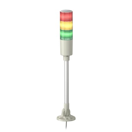Easy Harmony komplett fényoszlop, 3 szintes, piros-narancs-zöld, 230 VAC, tartócsöves, csavaros, elhajtható, XVGM3M