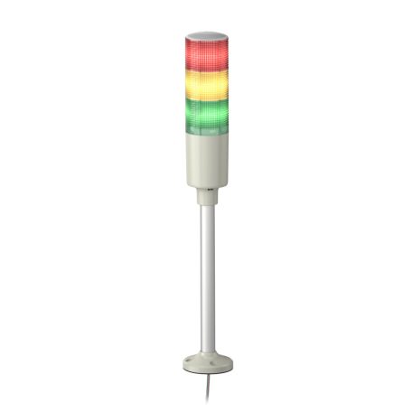 Easy Harmony komplett fényoszlop, 3 szintes, piros-narancs-zöld, 230 VAC, tartócsöves, csavaros, hangj., XVGM3SH