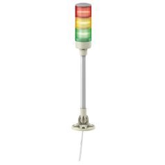   Easy Harmony komplett fényoszlop, 3 szintes, piros-narancs-zöld, 24 VAC/DC, tartócsöves, csavaros, elhajtható, XVGB3M