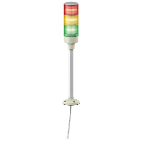 Easy Harmony komplett fényoszlop, 3 szintes, piros-narancs-zöld, 24 VAC/DC, tartócsöves, csavaros, hangj., XVGB3SH