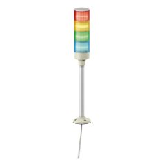   Easy Harmony komplett fényoszlop, 4 szintes, piros-nar.-zöld-kék, 24 VAC/DC, tartócsöves, csavaros, hangj., XVGB4SH