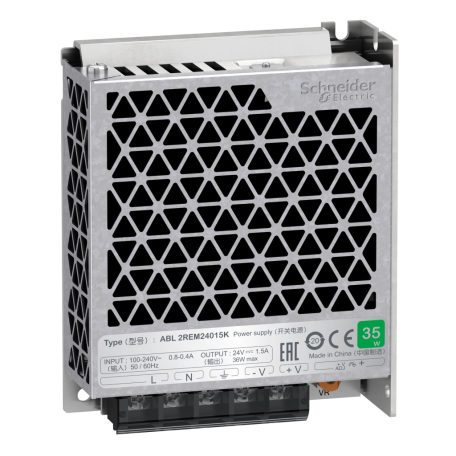Easy Modicon ABL2 tápegység, panelre szerelhető, 1f, 24 VDC, 35 W ABL2REM24015K