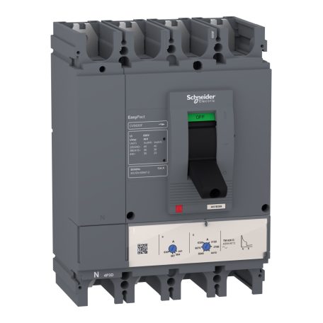 EasyPact CVS630F 4P 36kA komplett megszakító TM600D 4P3D kioldóval LV563309