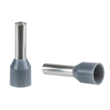 Érvéghüvely 0,75 mm2 DIN 10x100db blisteres kiszerelésben szürke L= 13mm DZ5CE007D