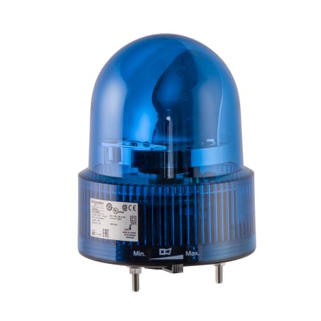 Forgótükrös jelzőfény, 120mm, IP23, kék, 24VAC/DC XVR12B06