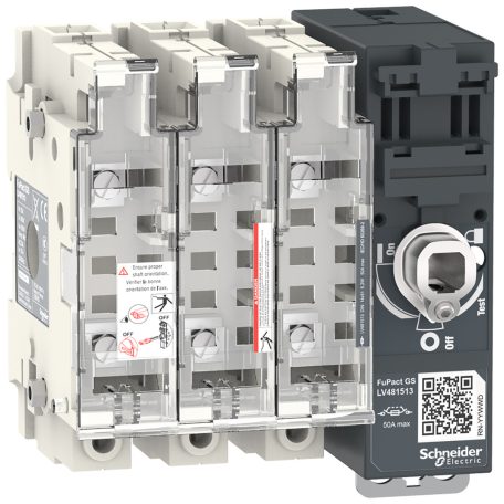 FuPactS SDF 50A 3P NFC 14*51 mellső vagy oldalsó vezérelhetőség LV481513