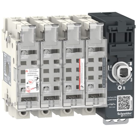 FuPactS SDF 50A 4P NFC 14*51 mellső vagy oldalsó vezérelhetőség LV481514
