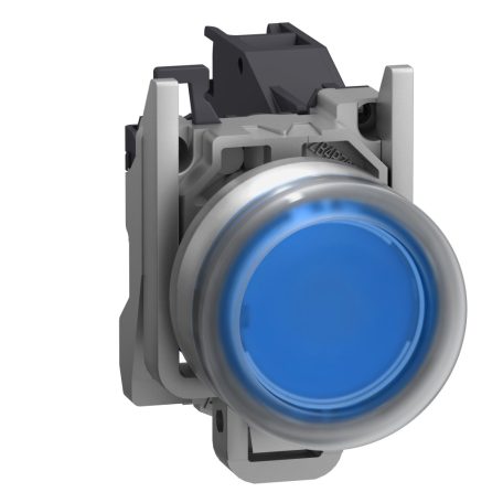 Harmony ATEX DG komplett nyomógomb, Ø22, védősapkás, 1NO, kék XB4BP61GEX