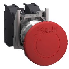   Harmony ATEX DG komplett vészkapcs. 40mm fej, Ø22, 1NO+1NC, forgatásra kioldó, piros XB4BS8445GEX