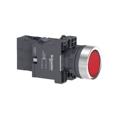   Harmony Easy Series  Ø22 Világító nyomógomb, piros, 220…230V AC, 1NO XA2EW34M1