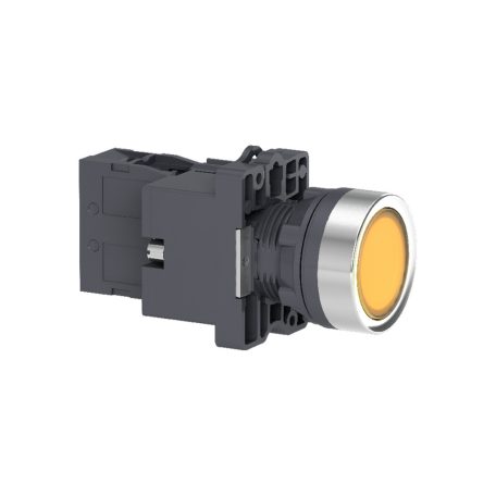 Harmony Easy Series  Ø22 Világító nyomógomb, sárga, 24V AC/DC,1NO XA2EW35B1