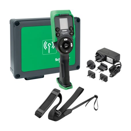 Harmony eXLhoist vezetéknélküli daruvezérlő kit (kábel+töltő+címke+vevő) 24-48VAC/DC, 18I+20O, 6+2 nyomógomb+kijelző XARSK8D18H