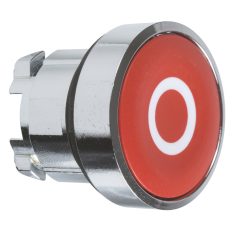   Harmony fém nyomógomb fej, Ø22, visszatérő, piros, "O" ZB4BA432