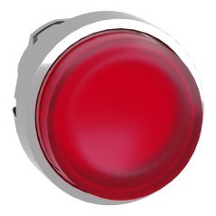   Harmony fém világító nyomógomb fej, Ø22, nyomó-nyomó, kiemelkedő, piros ZB4BH43
