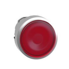   Harmony fém világító nyomógomb fej, Ø22, visszatérő, beépített LED-hez, piros ZB4BW343