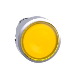   Harmony fém világító nyomógomb fej, Ø22, visszatérő, beépített LED-hez, sárga ZB4BW383