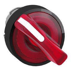   Harmony fém világító választókapcsoló fej, Ø22, 2 állású, piros, fekete perem ZB4BK12437